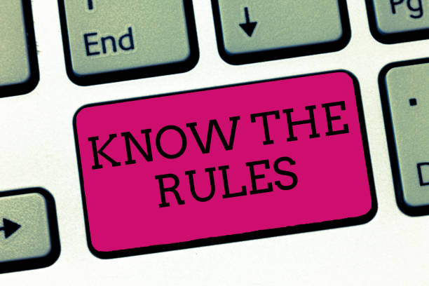 istock Conceptual hand writing showing Know The Rules. Business photo showcasing Learn the accepted principle or instructions to follow 1046618700