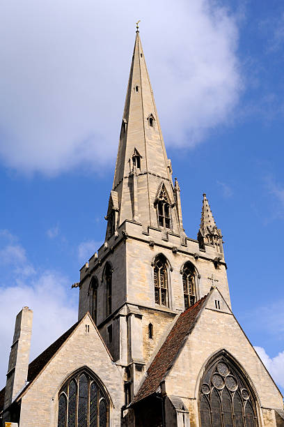 istock tower of church from Cambridge 104662195