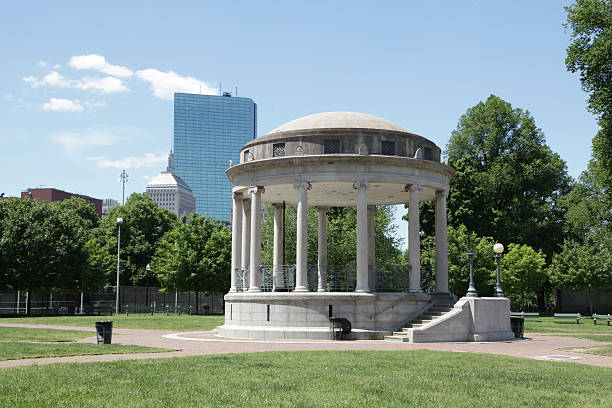 istock Boston Skyline and Park Bandstand 104662218