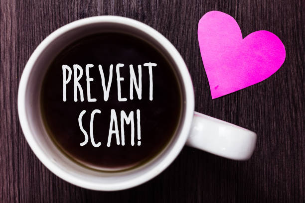 istock Handwriting text Prevent Scam Motivational Call. Concept meaning Consumer protection fraudulent transactions Mug coffee lovely thoughts ideas love hart romantic memories brown wood. 1046622914