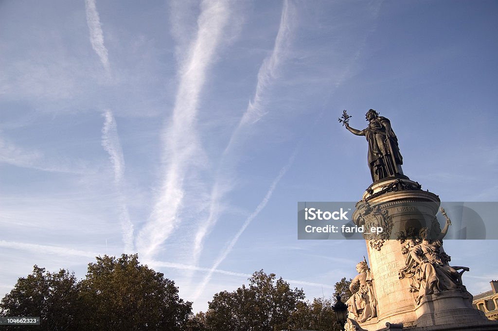 The Republic Square A View of Place de la République (Paris) France Stock Photo