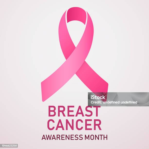 Breast Cancer Awareness Ribbon Background Pink Ribbon Breast Cancer Awareness Symbol Vector Eps 10 Stock Illustration - Download Image Now
