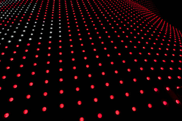 abstract background of light and bokeh on wall