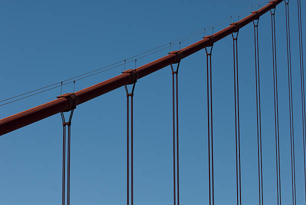 Golden Gate Bridge Detail stock photo