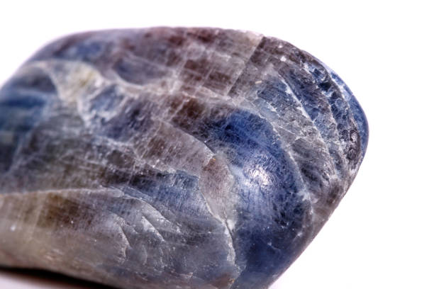 istock Macro mineral stone sapphire on white background 1046627546