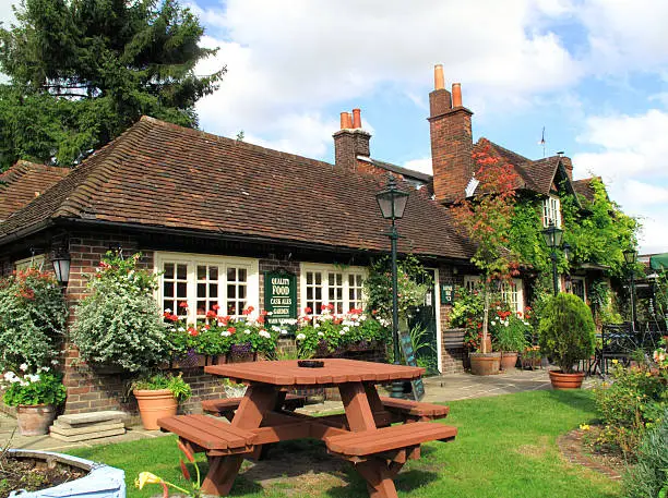 Typical village pub in Winchester