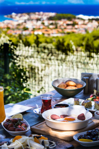 istock travel concept setup with traditional turkish breakfast 1046631386