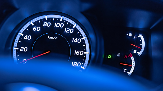 Digital Car Dashboard Speedometer