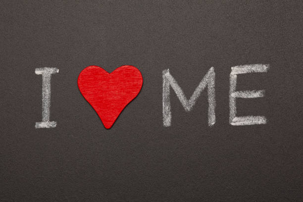 istock I Love Me Blackboard Concept 1046645966