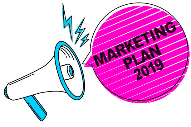 istock Writing note showing Marketing Plan 2019. Business photo showcasing schedule defining brand selling way in next year Sound speaker make announcement declare messages social network ideas. 1046654306