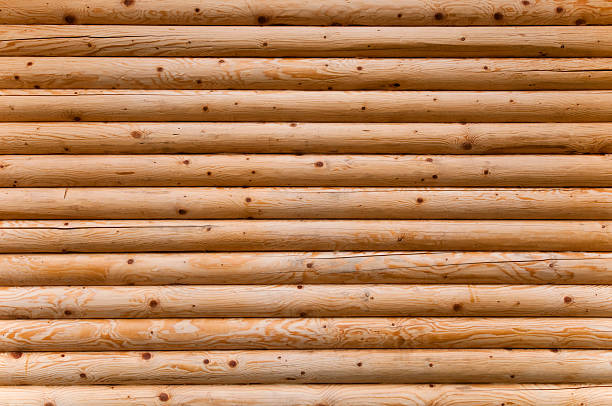 Log wall  cabin stock pictures, royalty-free photos & images