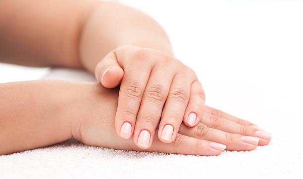 istock Beautiful woman hands with manicure 104666824
