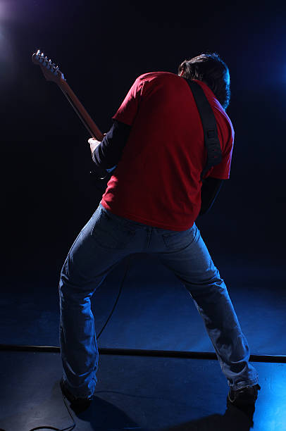 istock Playing an electric guitar 104667217