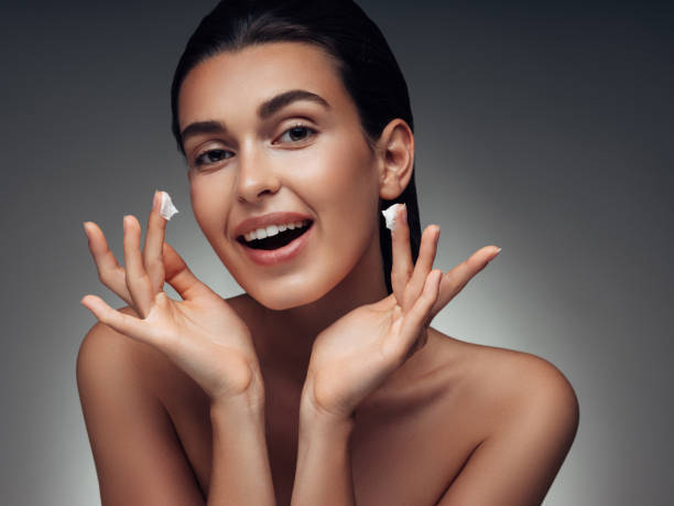 istock Girl inflicting cream 1046676590