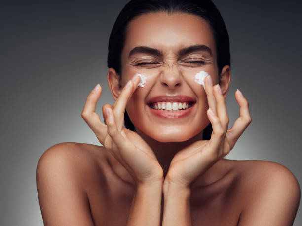 istock Girl inflicting cream 1046676610