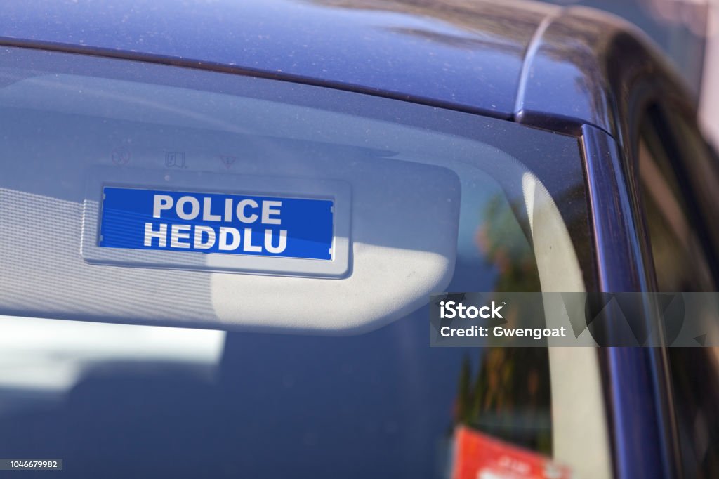 Polizei Heddlu Auto Visier Sternzeichen Stockfoto und mehr Bilder
