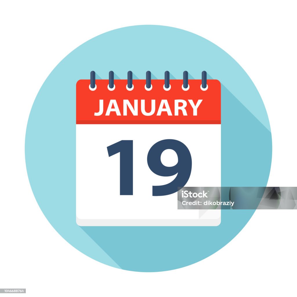 January 19 Calendar Icon Stock Illustration Download Image Now 2018 January 19 Calendar Icon Stock Illustration Download Image Now 2018