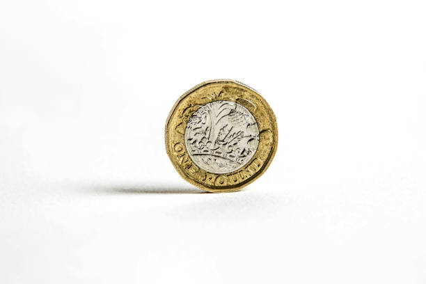 1 ポンド硬貨 - one pound coin ストックフォトと画像