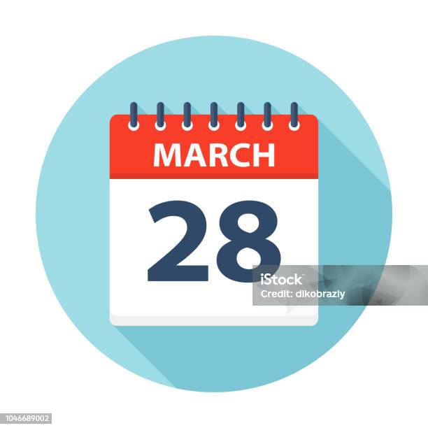1 Mars Icône De Calendrier Vecteurs libres de droits et plus d ...