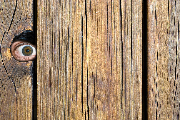 The watcher!  peep hole stock pictures, royalty-free photos & images