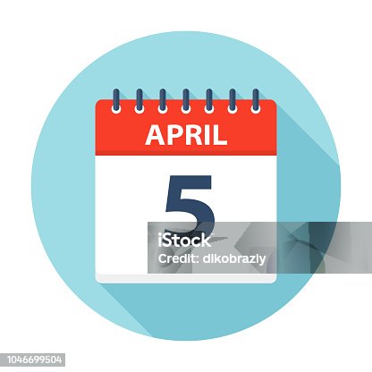 istock April 5 - Calendar Icon 1046699504