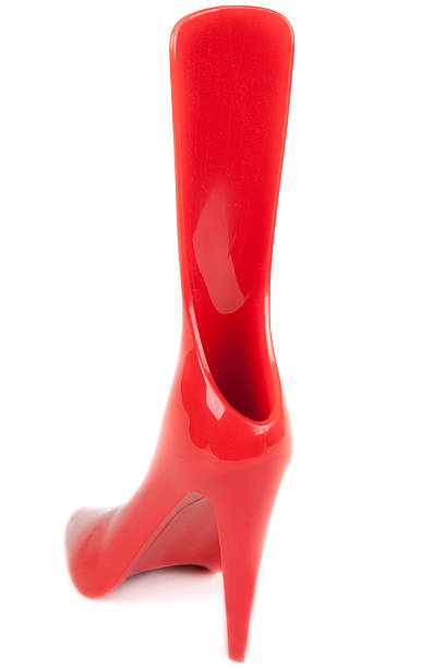 istock Red feminine shoe, shoehorn 104670080