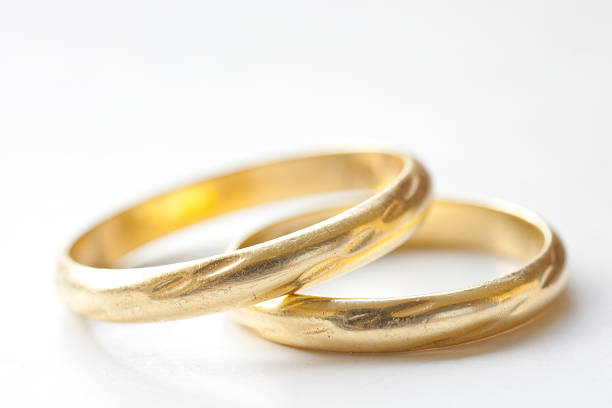 istock Golden marriage rings 104670768