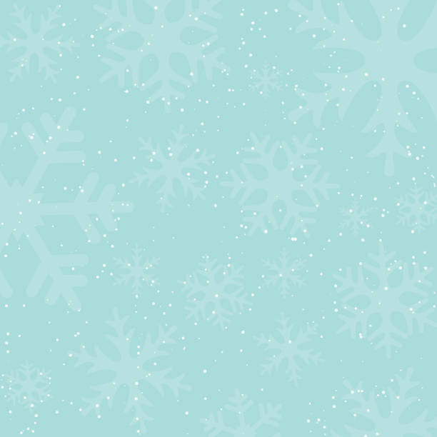 ilustraciones, imágenes clip art, dibujos animados e iconos de stock de fondo con siluetas de nieve y copos de nieve caen en vacaciones invierno. colores vintage. año nuevo o navidad como telón de fondo. ilustración de vector. - holiday banner backgrounds christmas paper