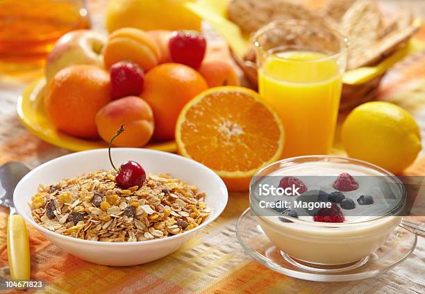 Healthy Breakfast Stock Photo - Download Image Now - Apple - Fruit, Berry Fruit, Blueberry