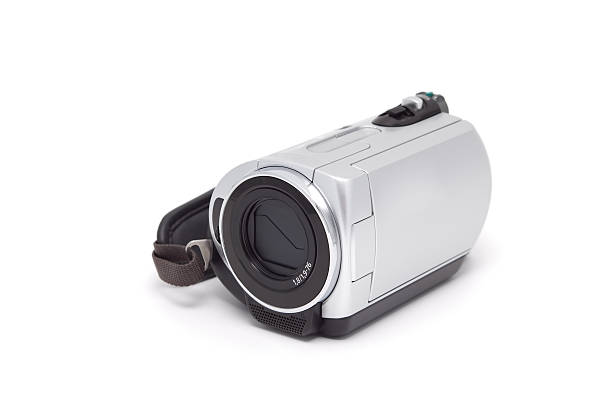 istock Videocamera isolated on a white background. 104672457