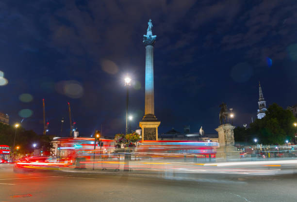 istock Nelson column on Trafalgar Square in London UK 1046728766