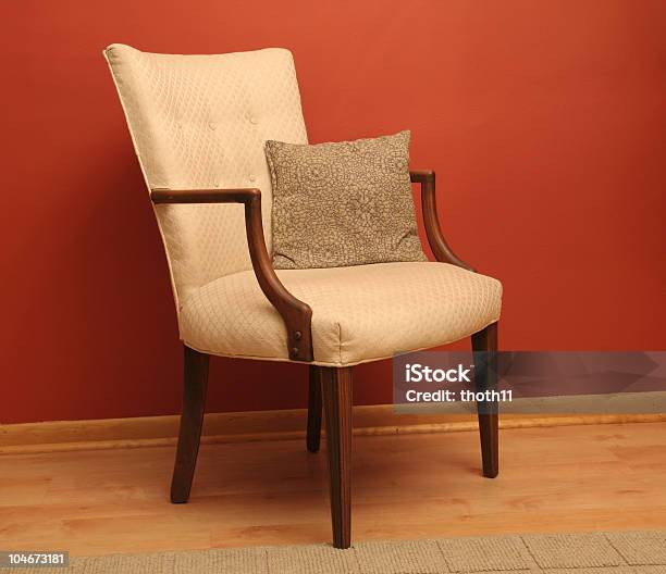 클래식한 스타일 팔걸이 의자 레드 룸 0명에 대한 스톡 사진 및 기타 이미지 - 0명, 가구, 가정의 방