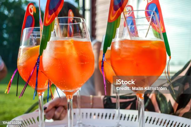 Aperol Oclock Party Stock Photo - Download Image Now - Alcohol - Drink, Aperitif, Close-up