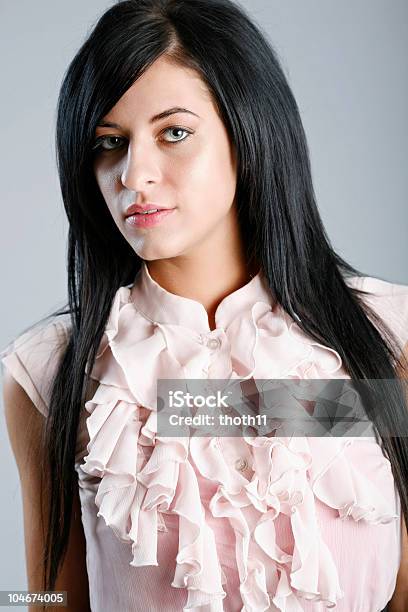 Ruffle Shirt Stock Photo - Download Image Now - Hair Extension, Women, 20-24 Years