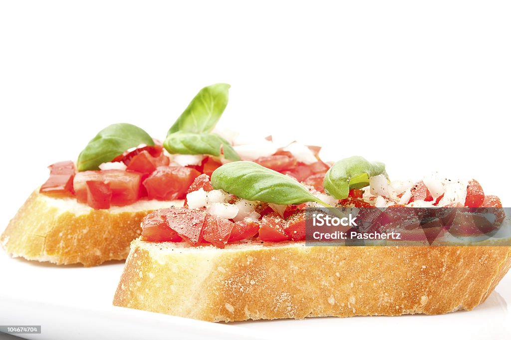 Bruschetta - Foto de stock de Albahaca libre de derechos