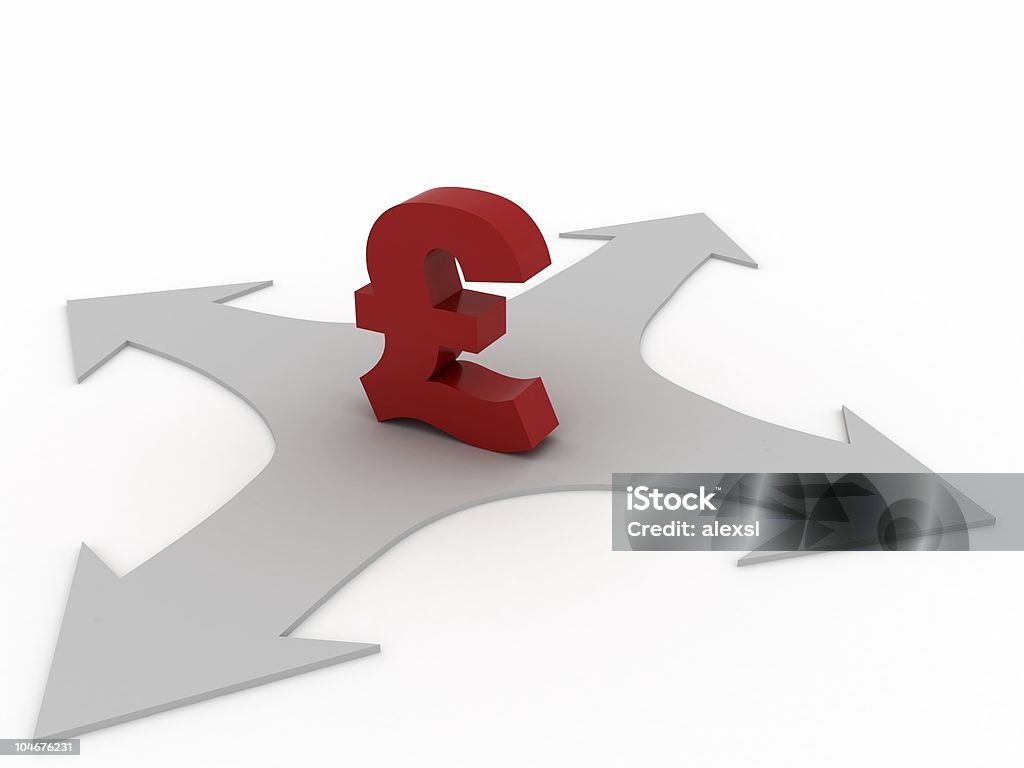 Finanzielle Möglichkeiten-Pfund - Lizenzfrei 401K - englischer Begriff Stock-Foto