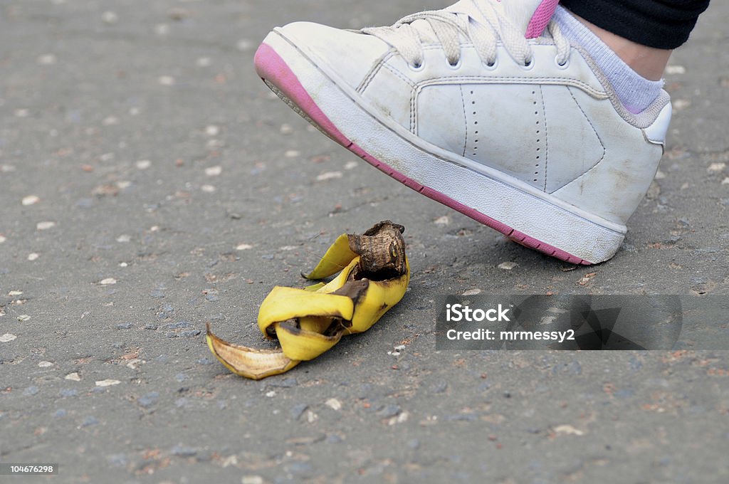 Potenciais de perigo - Royalty-free Banana - Fruto tropical Foto de stock