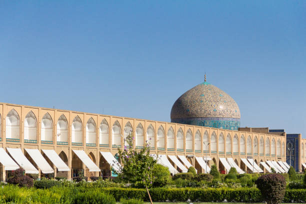istock Sheikh Lotfollah Mosque, on the Naqsh e Jahan square, during a sunny afternoon, with its iconic dome. it is a major symbol of the city and of Persian Architecture 1046767986