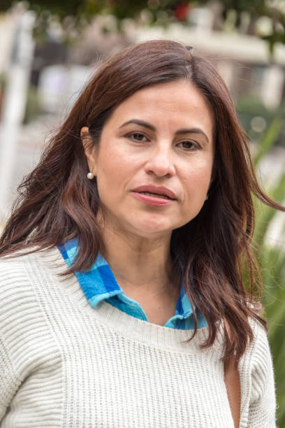 istock Mature woman looking at the camera 1046770490