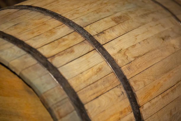 istock wooden barrel in the basement 1046774770