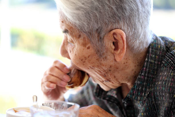 Female elderly portrait stock photo