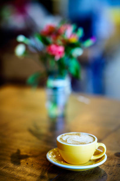 istock Coffee Latte on the wooden table 1046798326