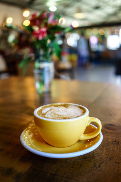 istock Coffee Latte on the wooden table 1046798406
