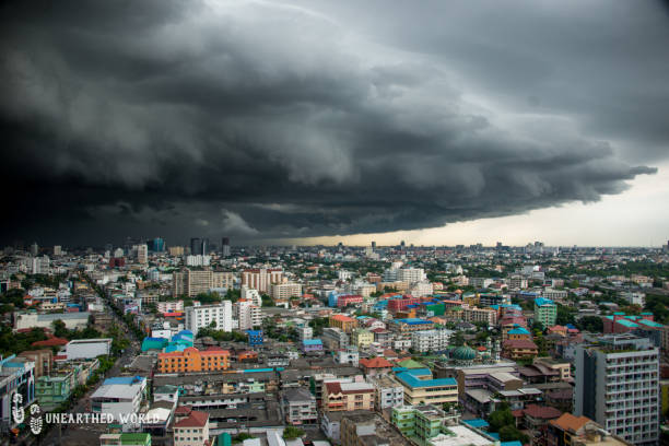 istock Bangkok with Storm Rolling in Above the City 1046812548
