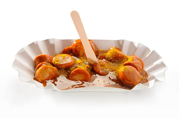 fast food - currywurst foto e immagini stock