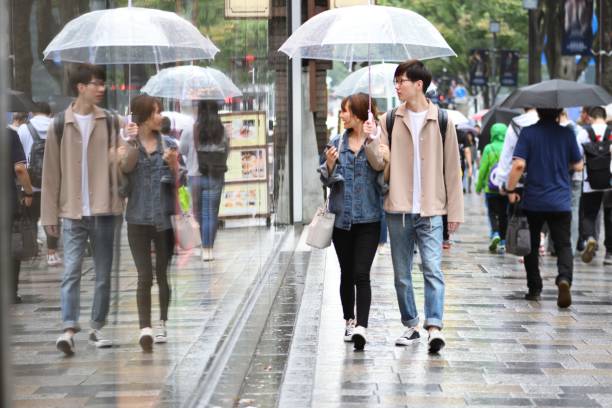 istock Young travellers window shopping 1046829428