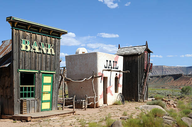 dziki zachód ghost town - west bank zdjęcia i obrazy z banku zdjęć