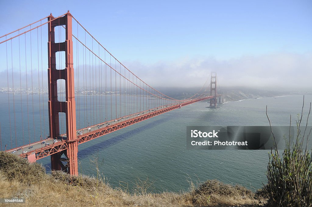 Golden Gate Brücke von Marin County - Lizenzfrei Brücke Stock-Foto