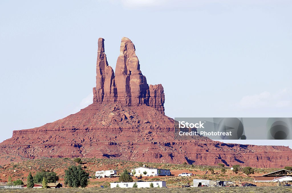 Navajo village em Monument Valley - Foto de stock de Aldeia royalty-free