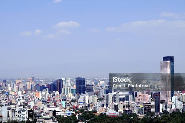 A Mexico City Skyline With Tall Buildings On The Horizon Stock Photo - Download Image Now